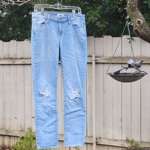 PAIGE Mid-Rise Straight-Leg Cropped Jeans (29)